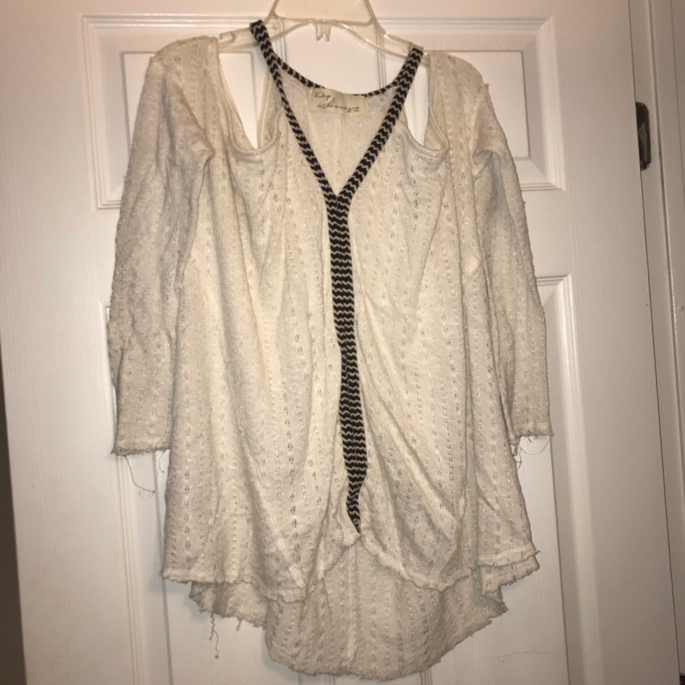 Vintage Havana Off the Shoulder Sweater